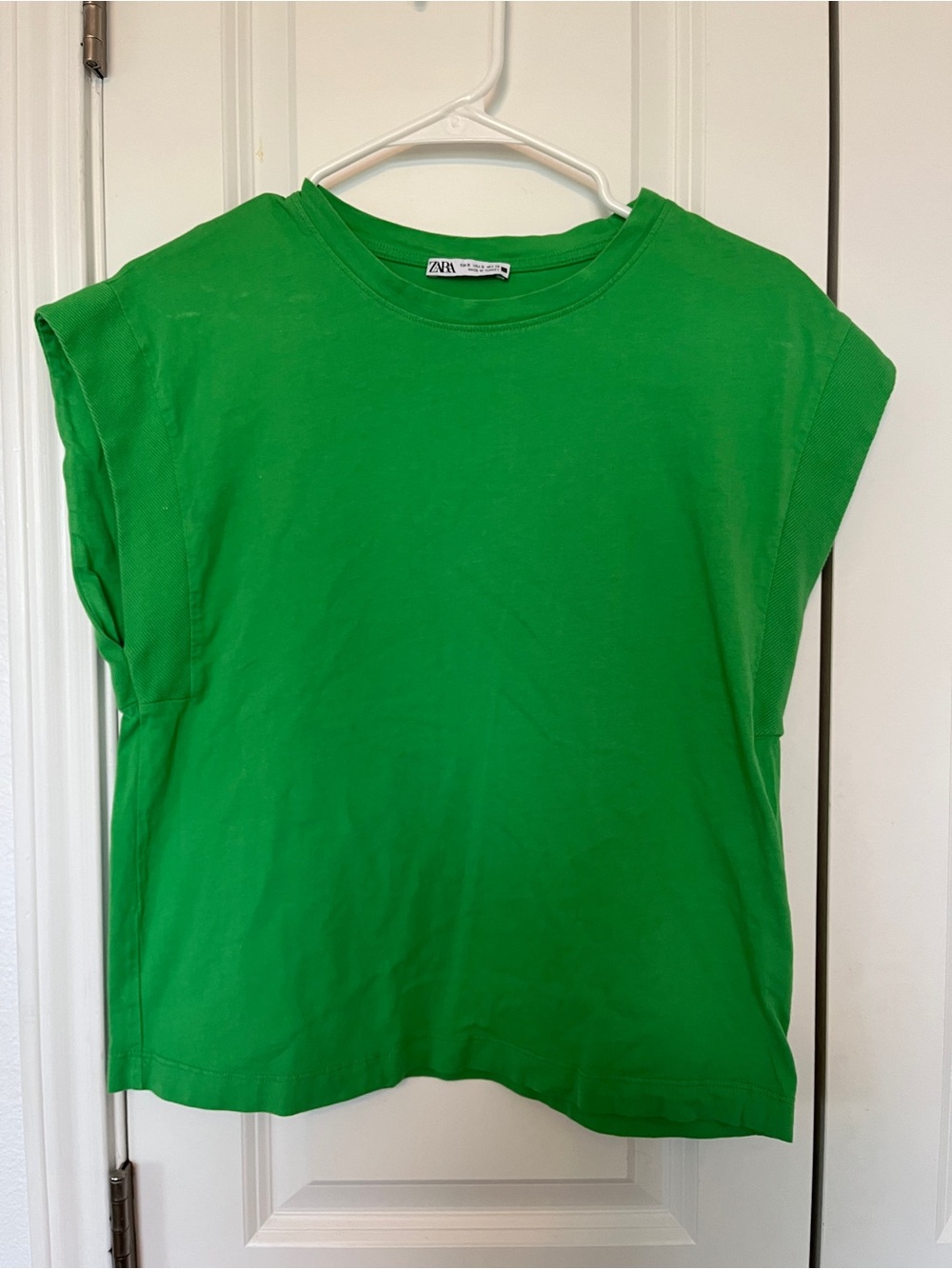 ZARA Bright Green Crewneck Tank